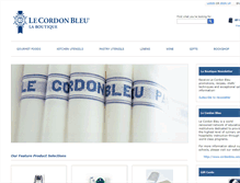 Tablet Screenshot of cordonbleu-boutique.com